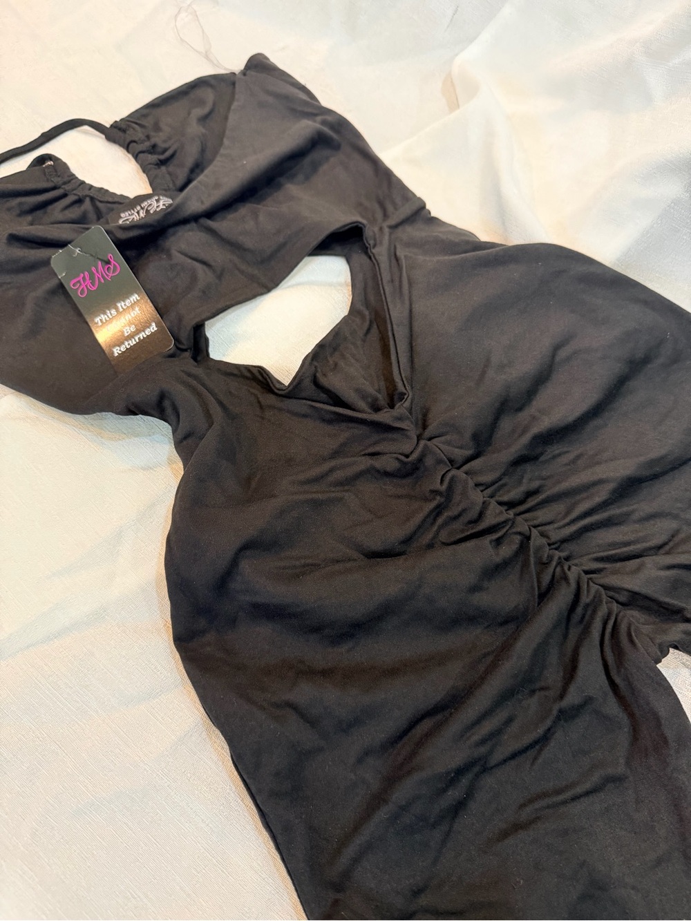 Hot Miami Styles Black Cutout Halter Jumpsuit - Picture 7 of 7